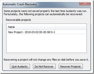 CrashRecovery